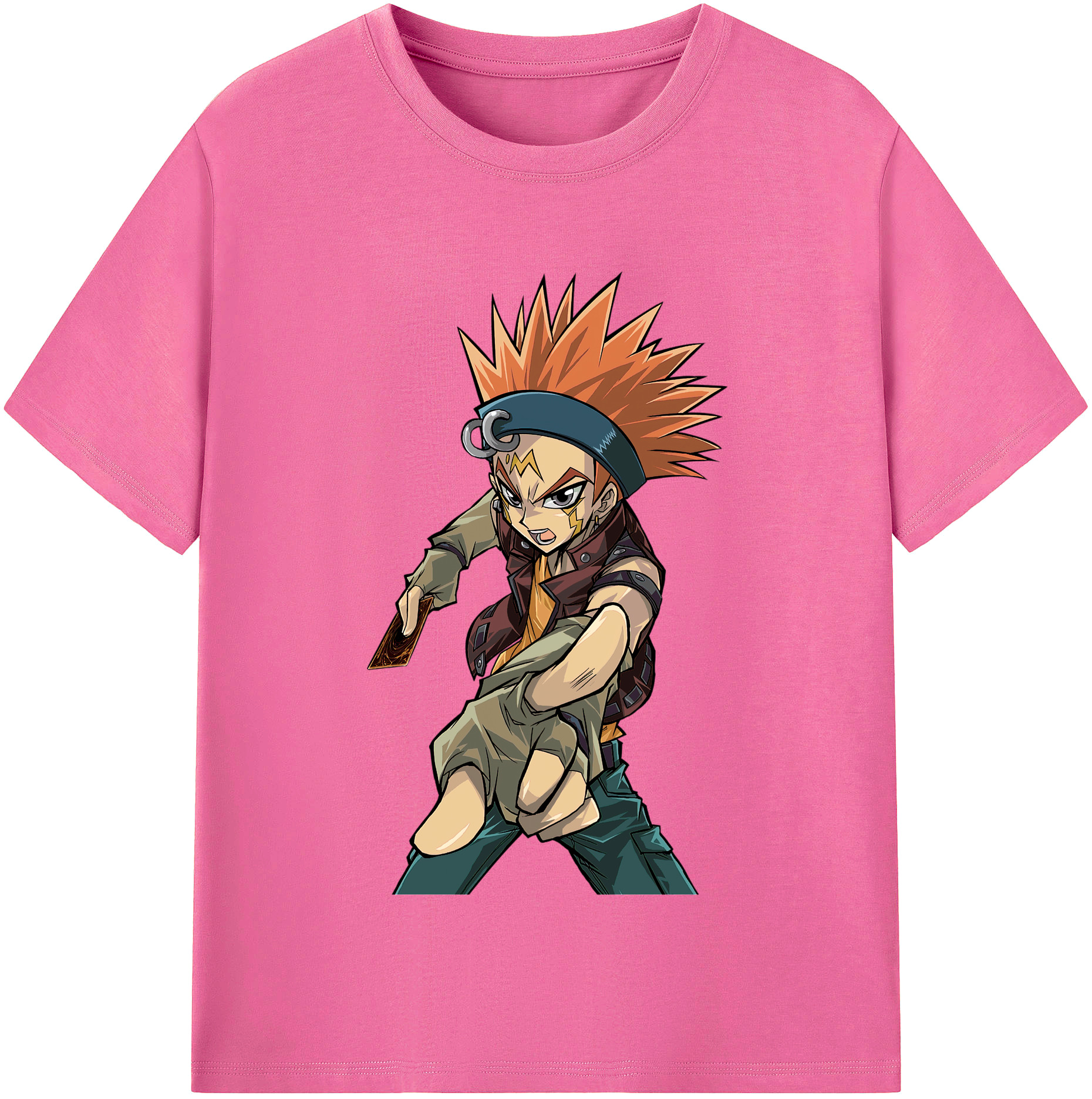 （画像用） 遊☆戯☆王 Yu-Gi-Oh! レディースカジュアルプリントTシャツ（綿100％）